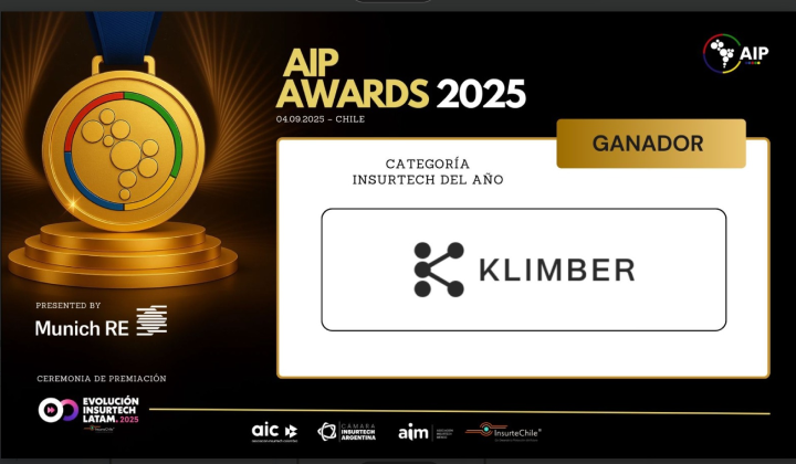 Klimber, reconocida como “Insurtech del Año” en los AIP Awards durante EILA 2025